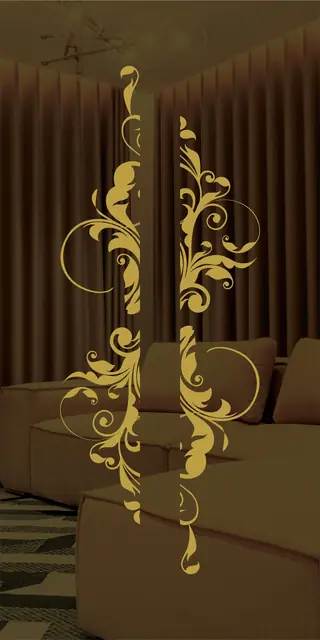 Etched stainless steel design No. 442, gold preview