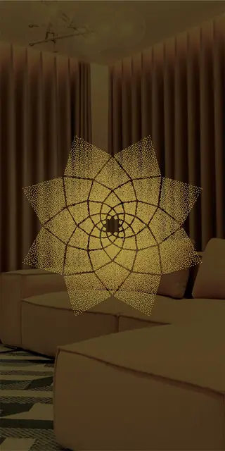 Etched stainless steel design No. 463, gold preview