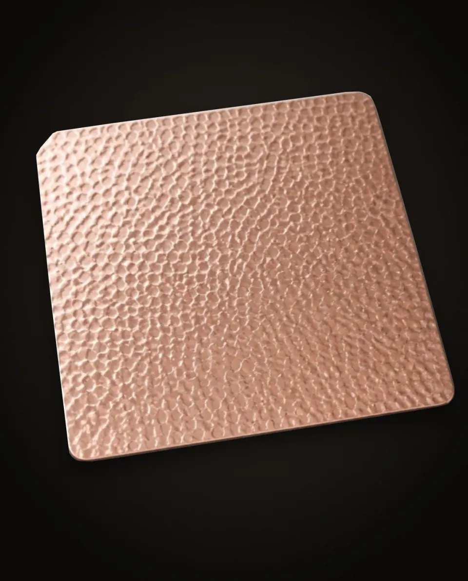 Embossed Stainless Steel Sheets — close-up